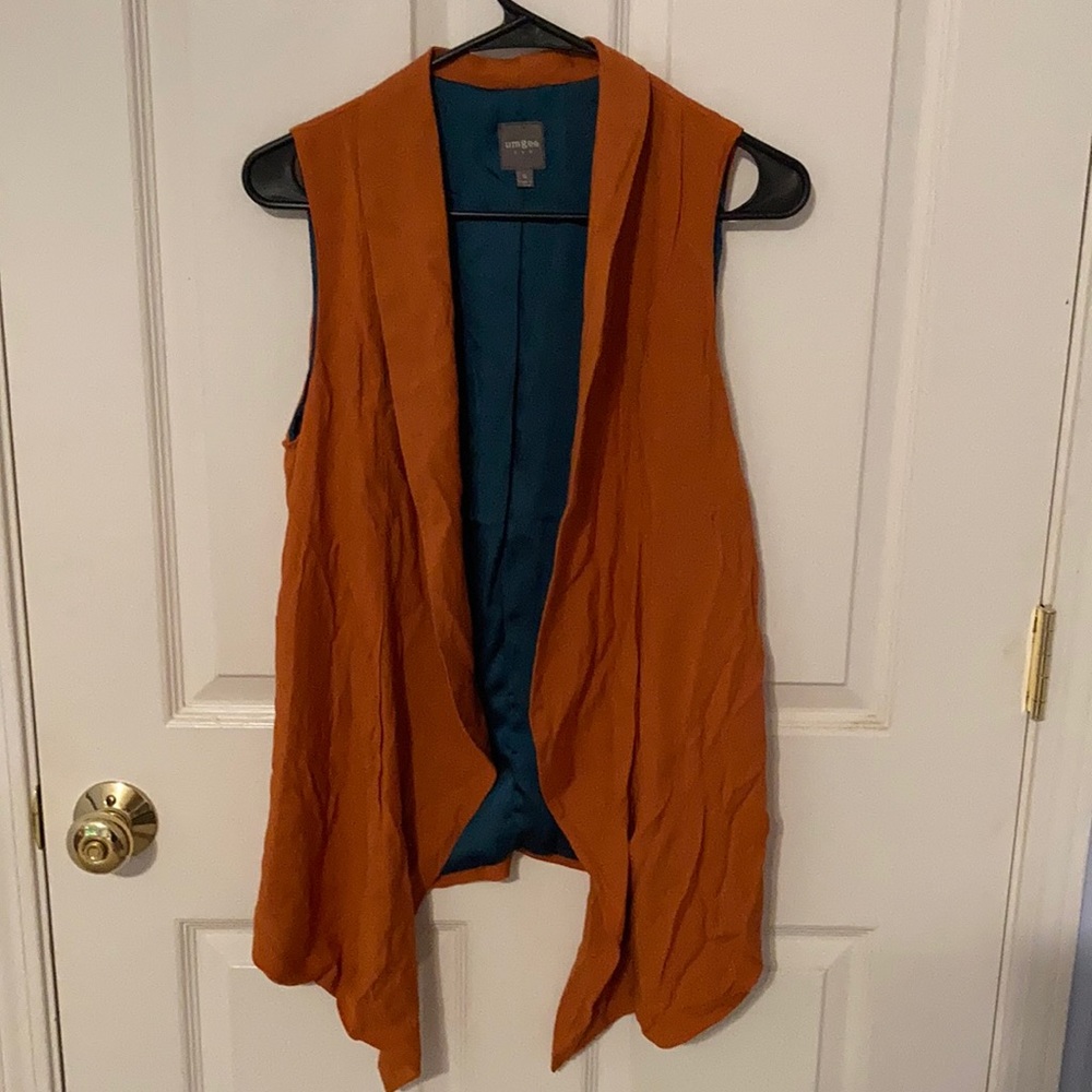 Burnt orange vest